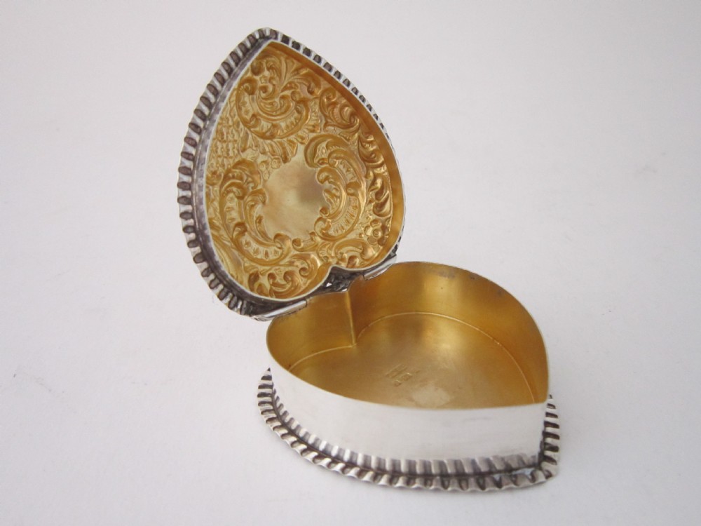 Antique Victorian Sterling Silver Trinket Box - 1900 View IV