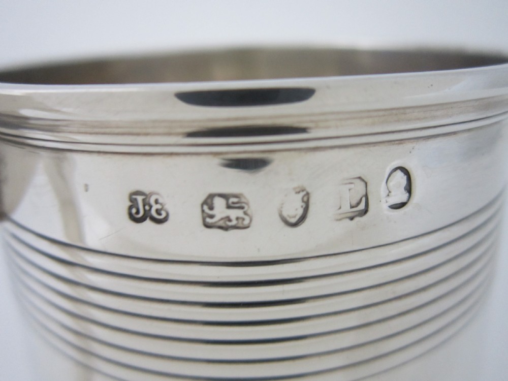 Heavy Antique George III Sterling Silver Pint Mug - 1806 View VI