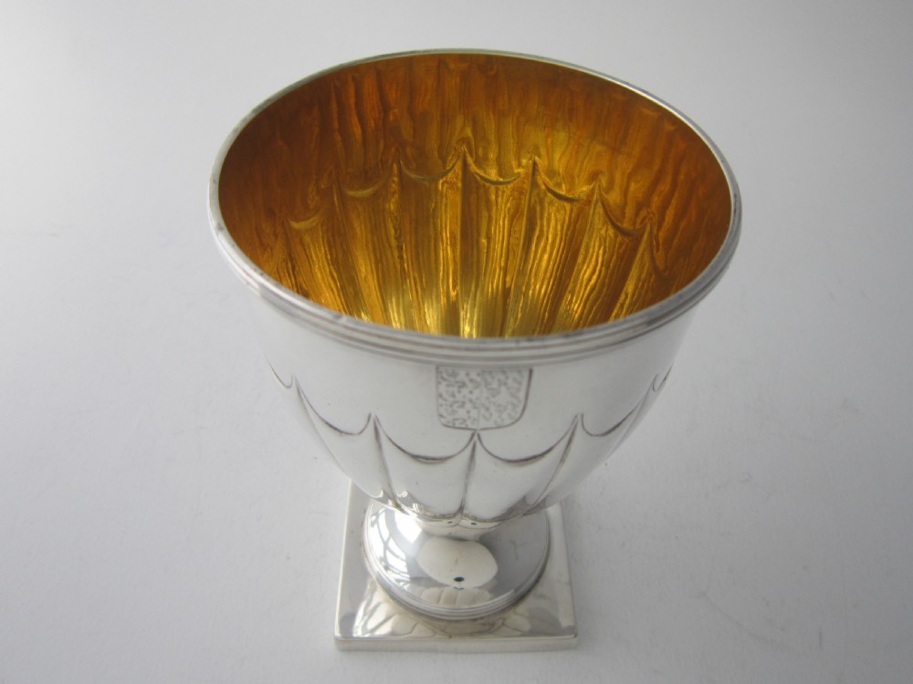 Antique William IV Sterling Silver Wine Goblet - 1836 View VI