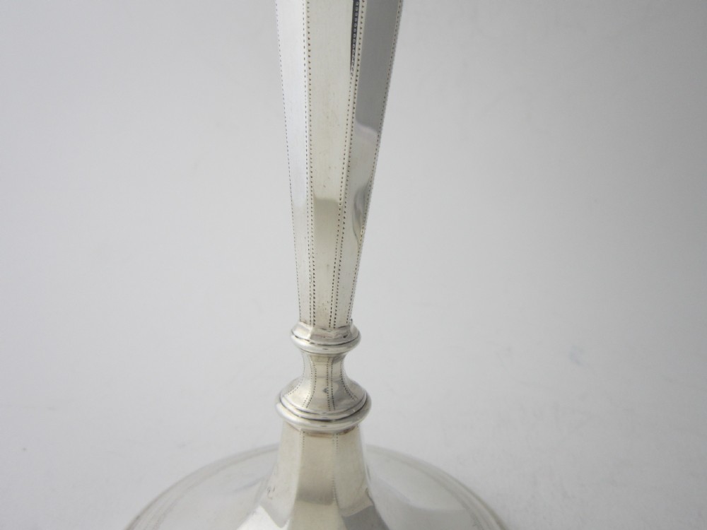 Pair of Antique George V Sterling Silver Candlesticks - 1922 View V