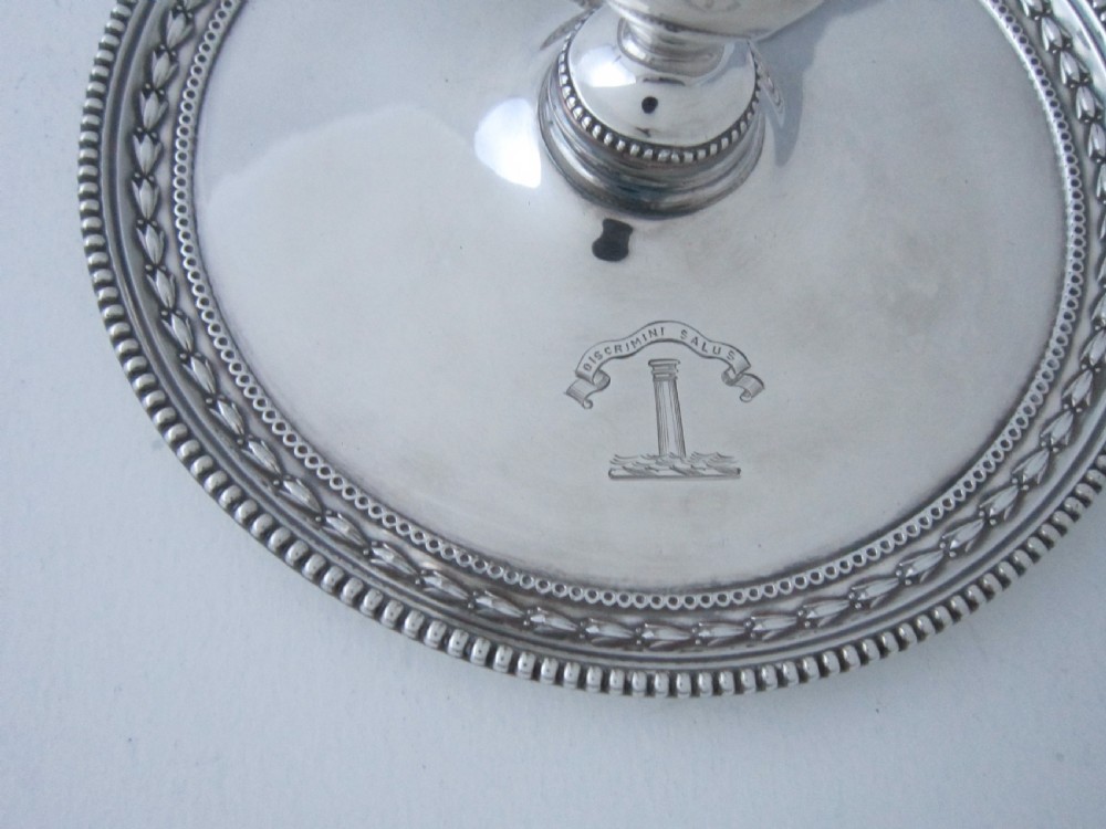 Antique Victorian Sterling Silver Chamberstick - 1898 View V
