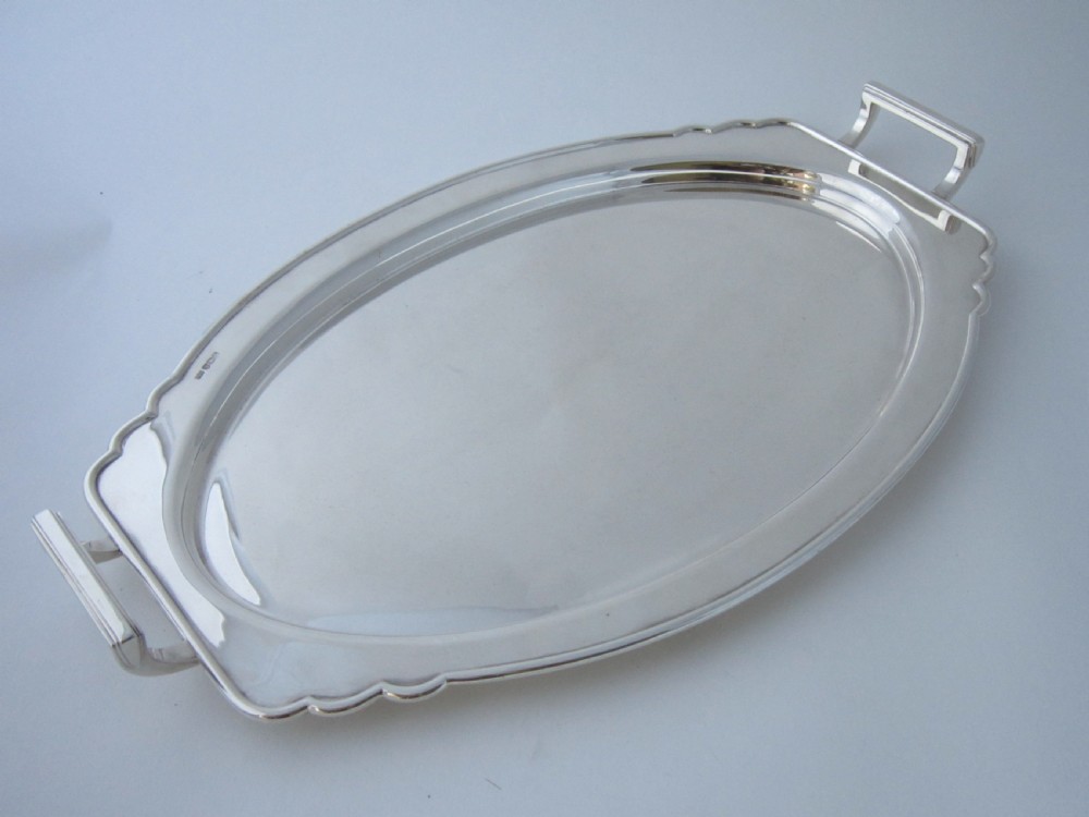 Art Deco George V Sterling Silver Tray - 1934