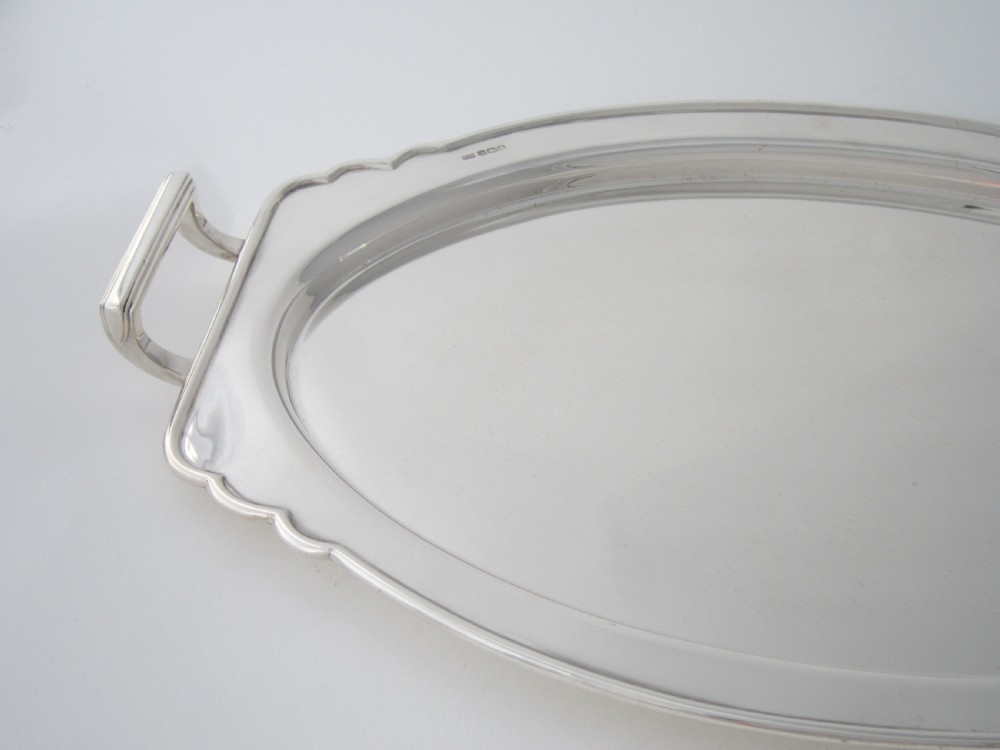 Art Deco George V Sterling Silver Tray - 1934 View V