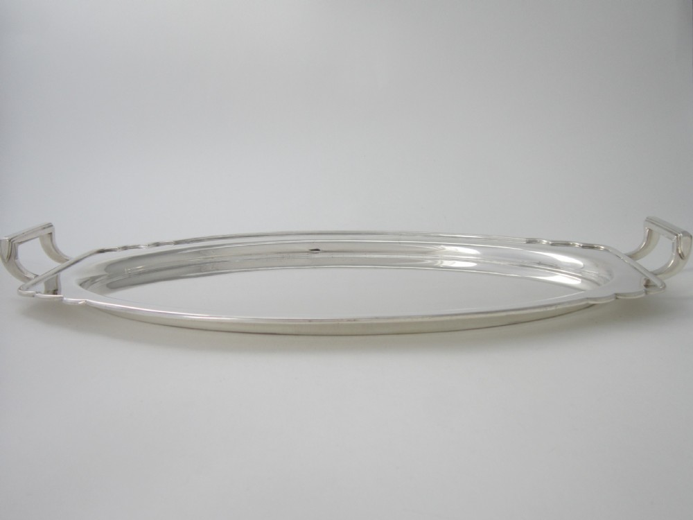 Art Deco George V Sterling Silver Tray - 1934 View VII