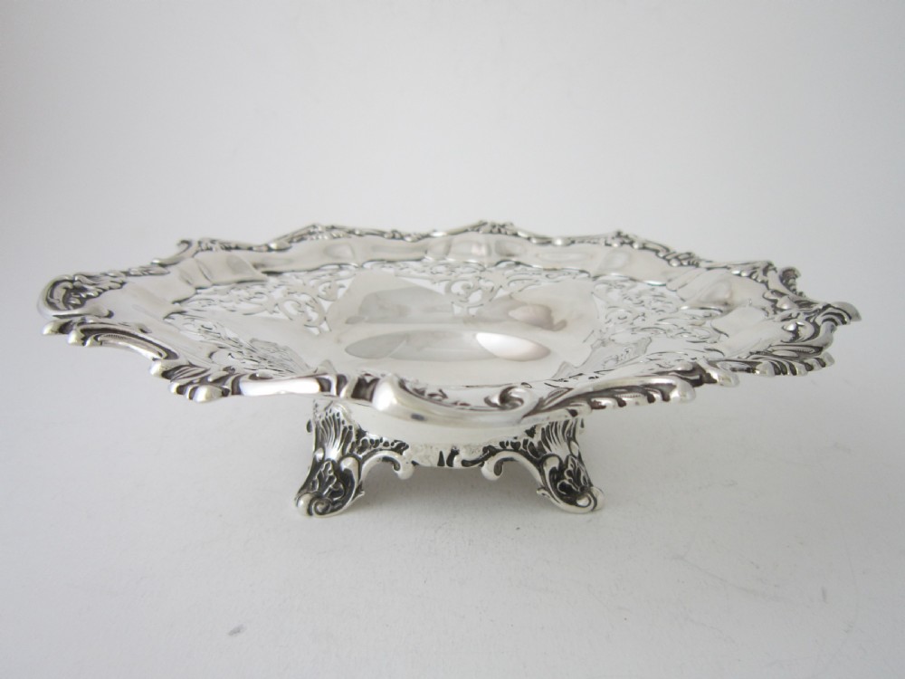 Heavy Antique Edwardian Sterling Silver Dish - 1905
