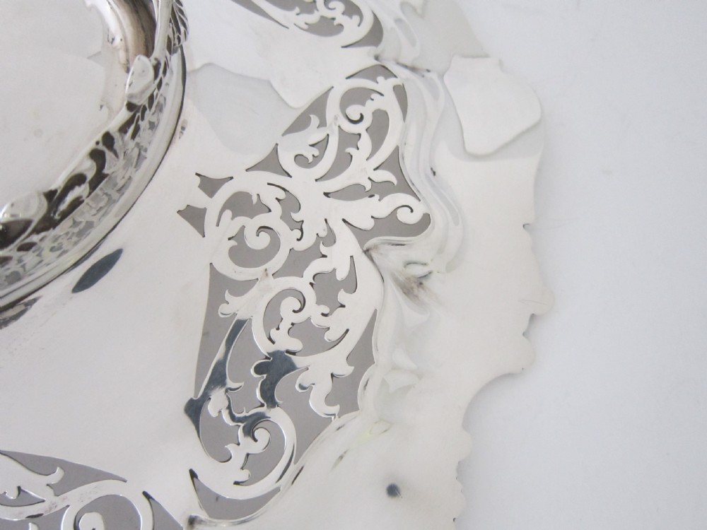 Heavy Antique Edwardian Sterling Silver Dish - 1905 View V