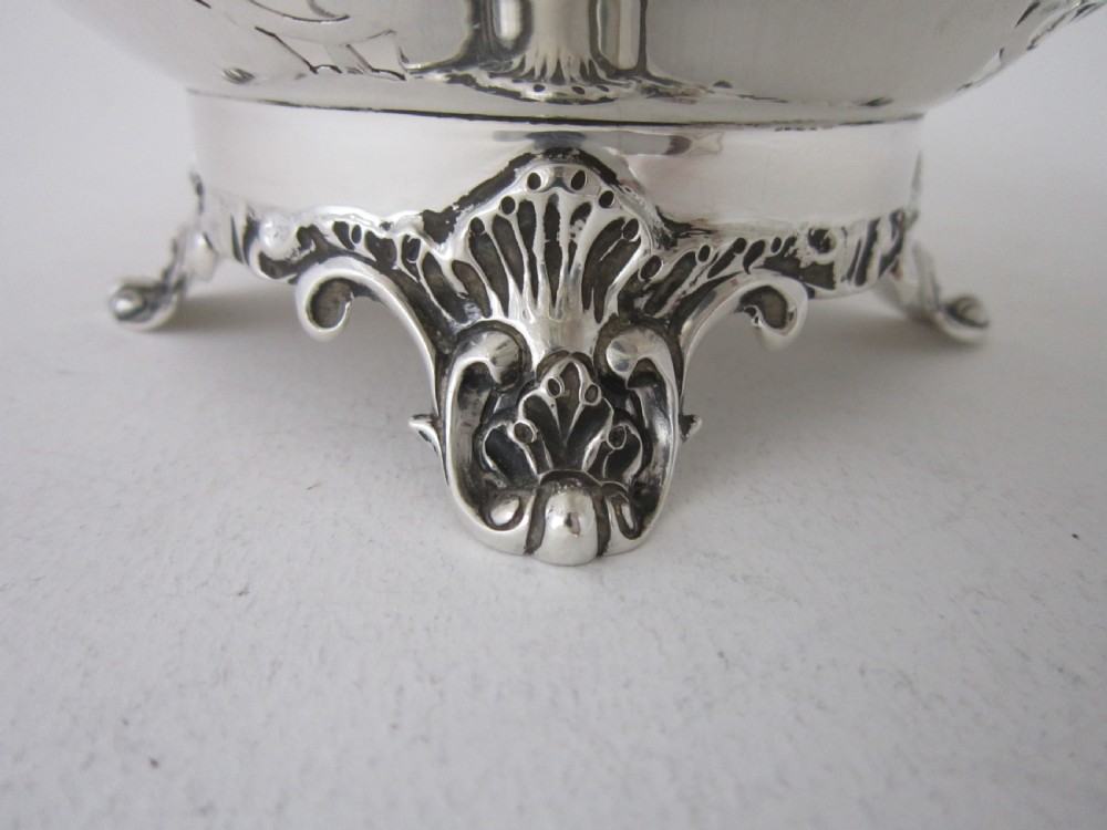 Heavy Antique Edwardian Sterling Silver Dish - 1905 View VI