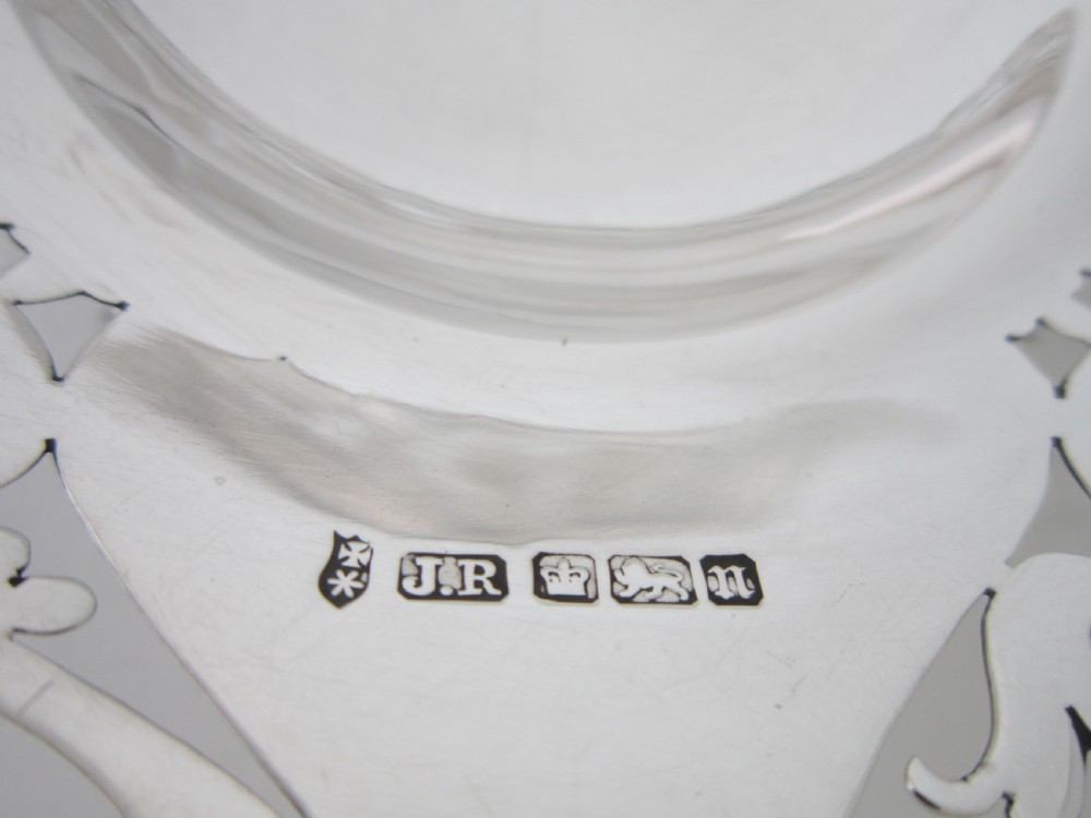 Heavy Antique Edwardian Sterling Silver Dish - 1905 View VII