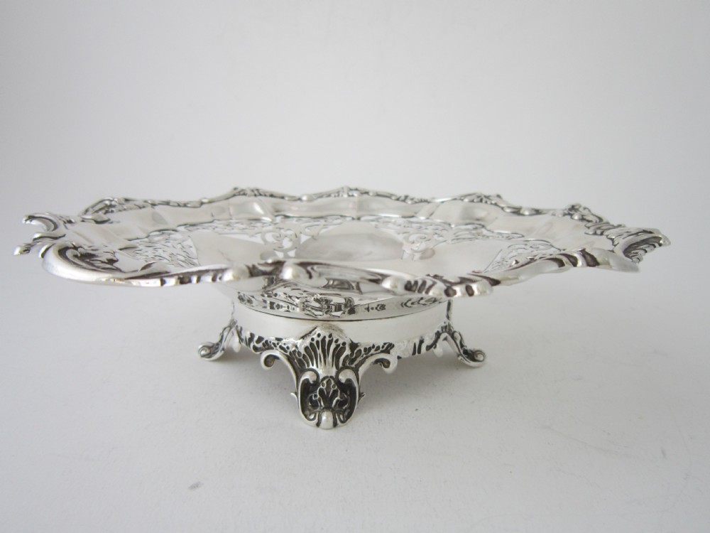 Heavy Antique Edwardian Sterling Silver Dish - 1905 View VIII