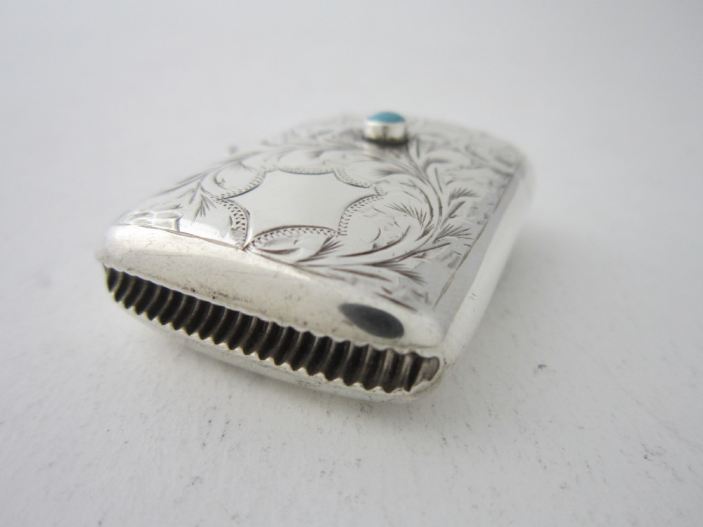 Chester Antique Edwardian Sterling Silver Vesta Case - 1903 View IV