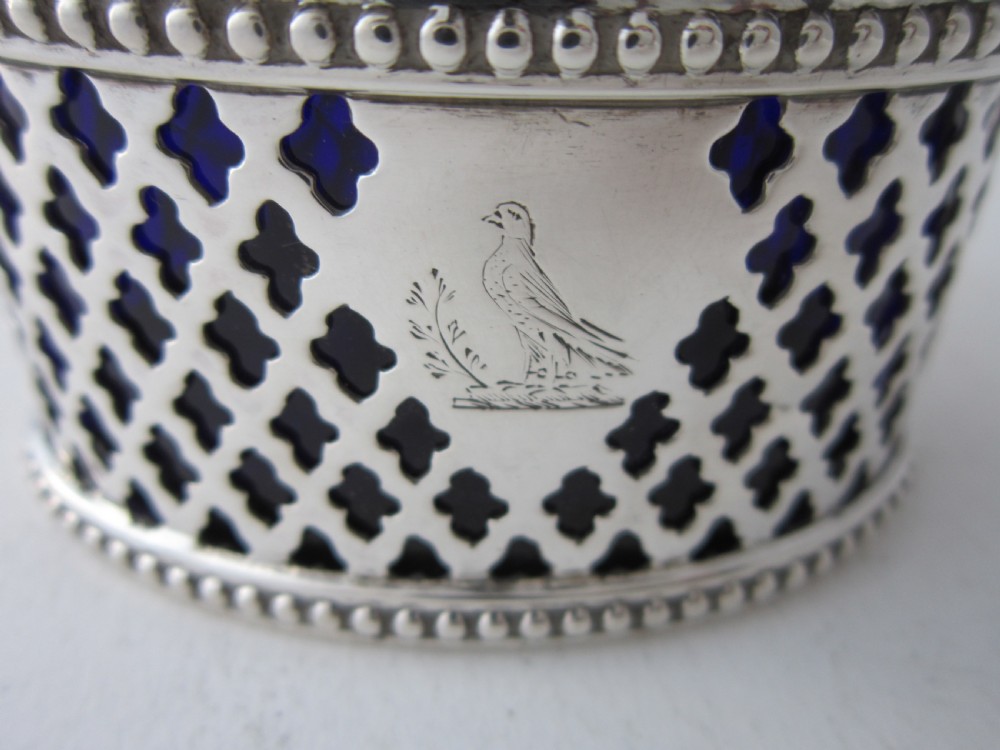 Antique Victorian Sterling Silver Mustard Pot - 1851 View II