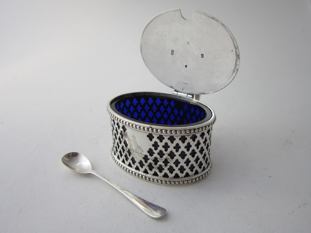 Antique Victorian Sterling Silver Mustard Pot - 1851 View III