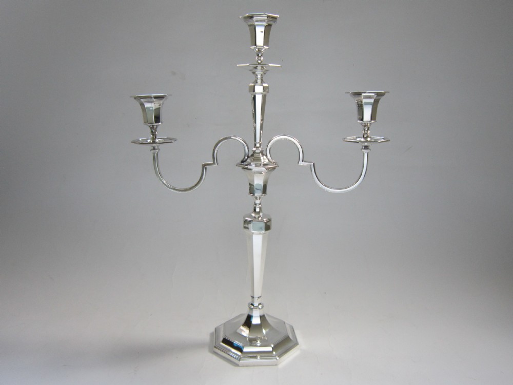 Antique George V Sterling Silver Five-Light Candelabrum - 1925 View IV