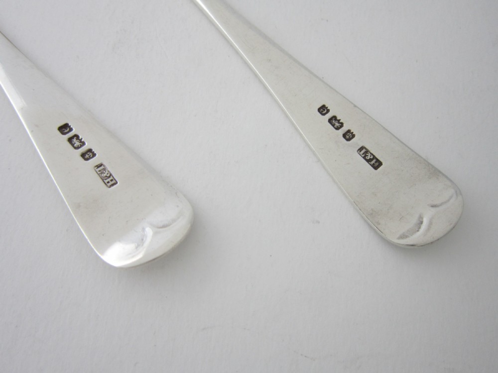 Antique Edwardian Sterling Silver Berry Spoons - 1904 View VI