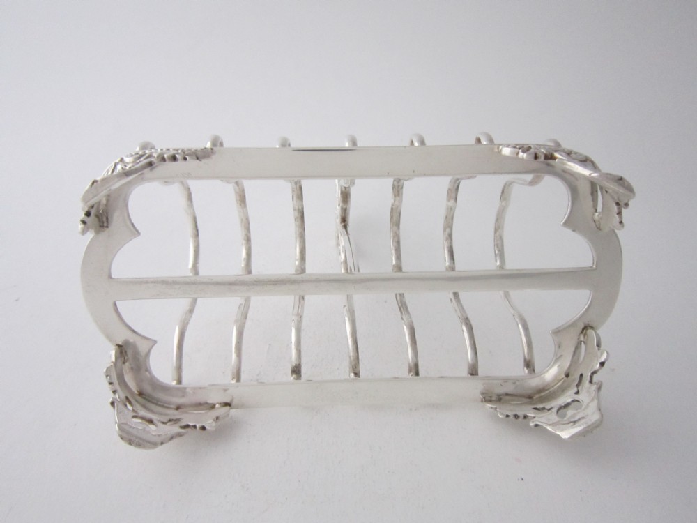 Antique Victorian Sterling Silver Toast Rack - 1868 View VII