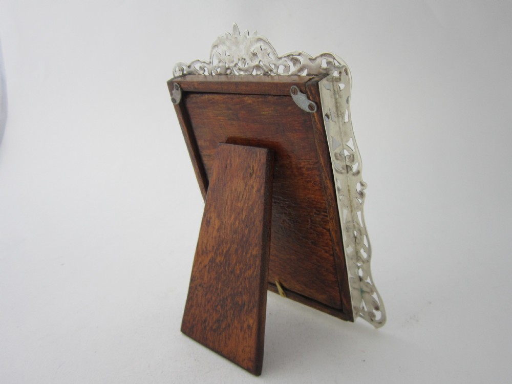 Antique Victorian Cast Sterling Silver Photo Frame - 1888 View V