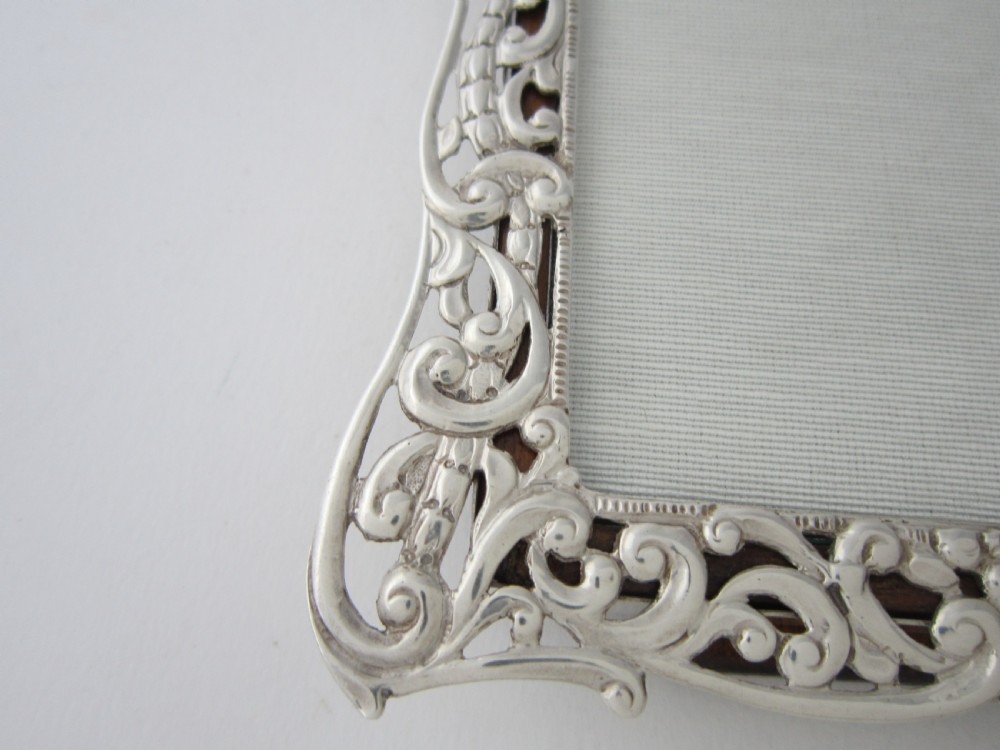 Antique Victorian Cast Sterling Silver Photo Frame - 1888 View IX