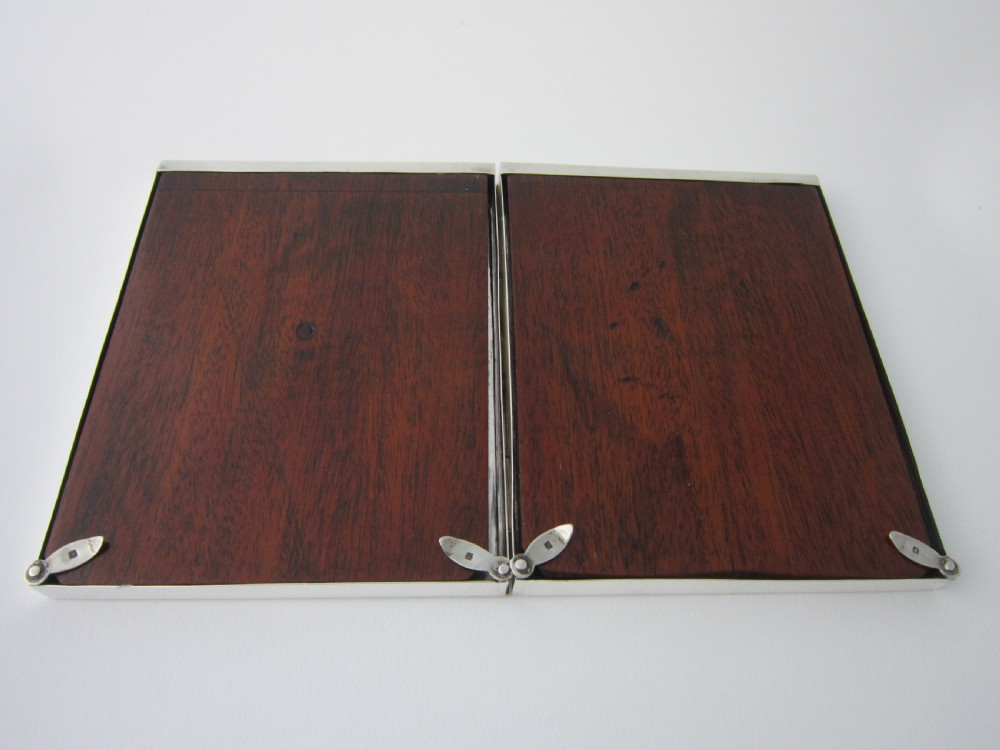 Antique George V Sterling Silver Double Photo Frame - 1919 View VI