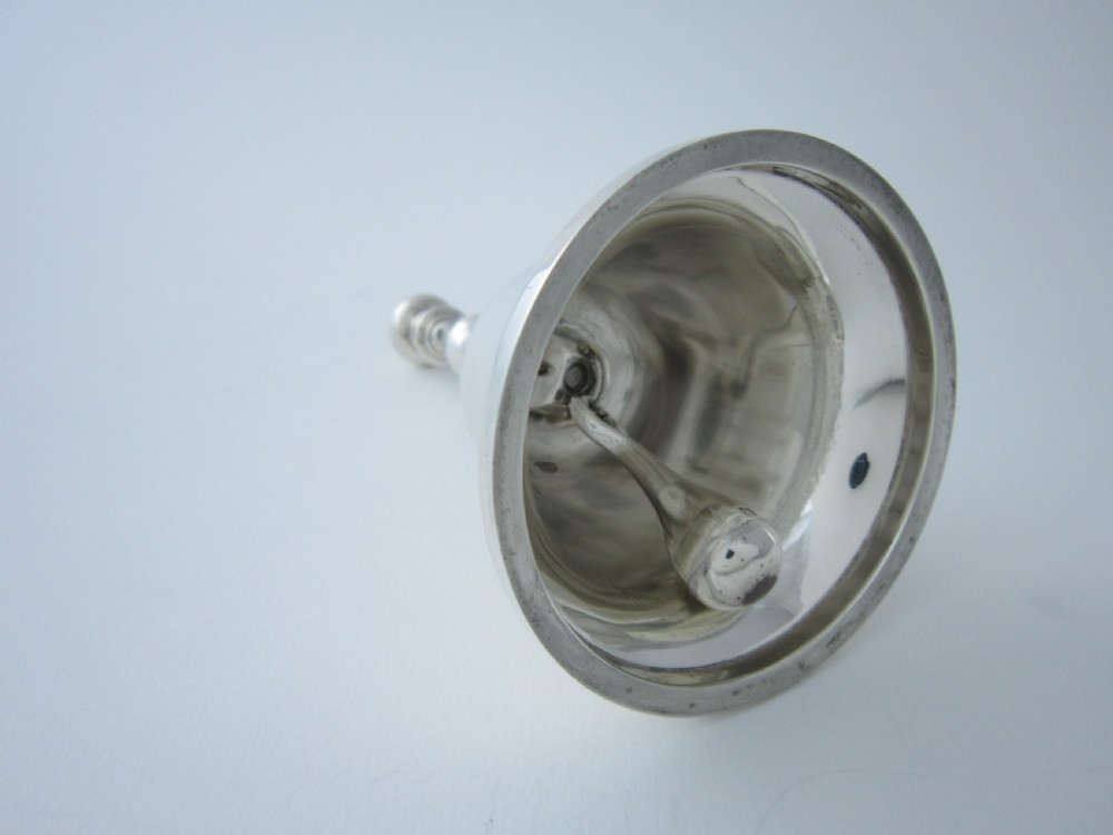 Elizabeth II Sterling Silver Table Bell - 1965 View III