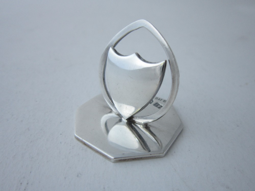 Scottish Antique Edwardian Sterling Silver Menu/Place Card Holders - 1906/7 View VII