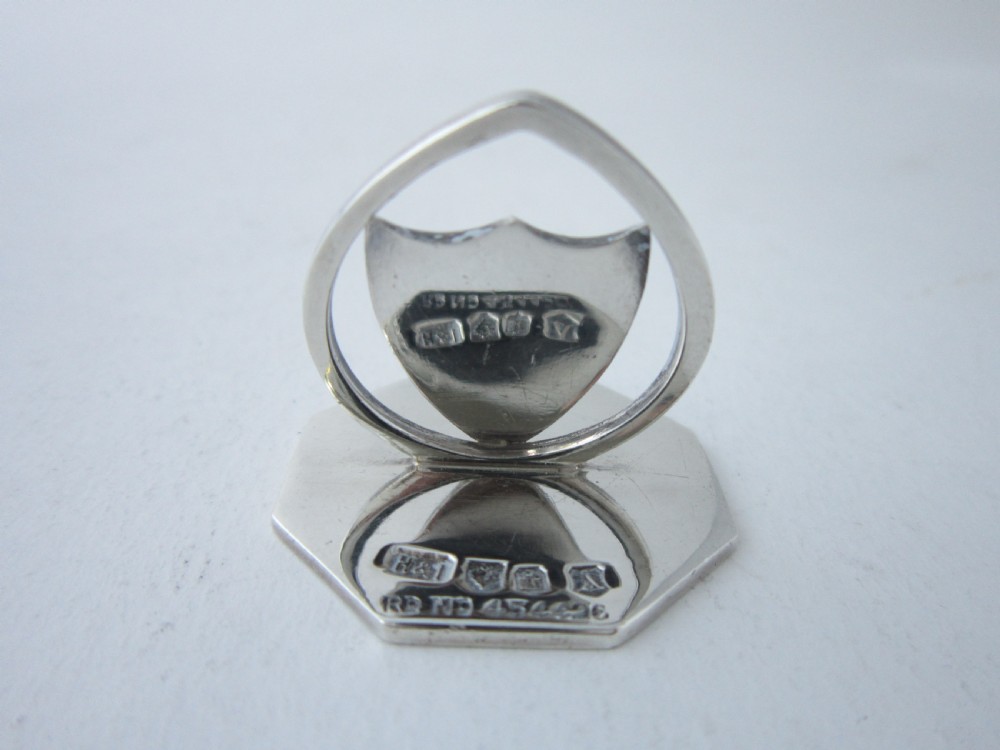 Scottish Antique Edwardian Sterling Silver Menu/Place Card Holders - 1906/7 View IX