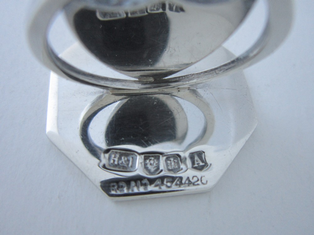 Scottish Antique Edwardian Sterling Silver Menu/Place Card Holders - 1906/7 View XI