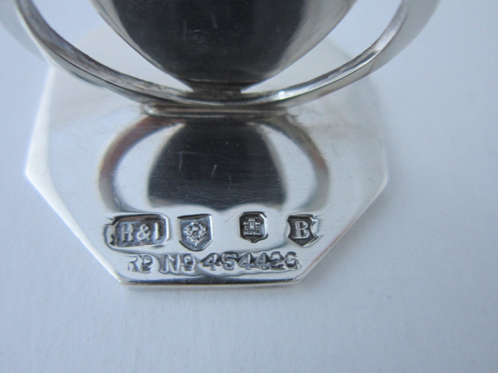 Scottish Antique Edwardian Sterling Silver Menu/Place Card Holders - 1906/7 View XII