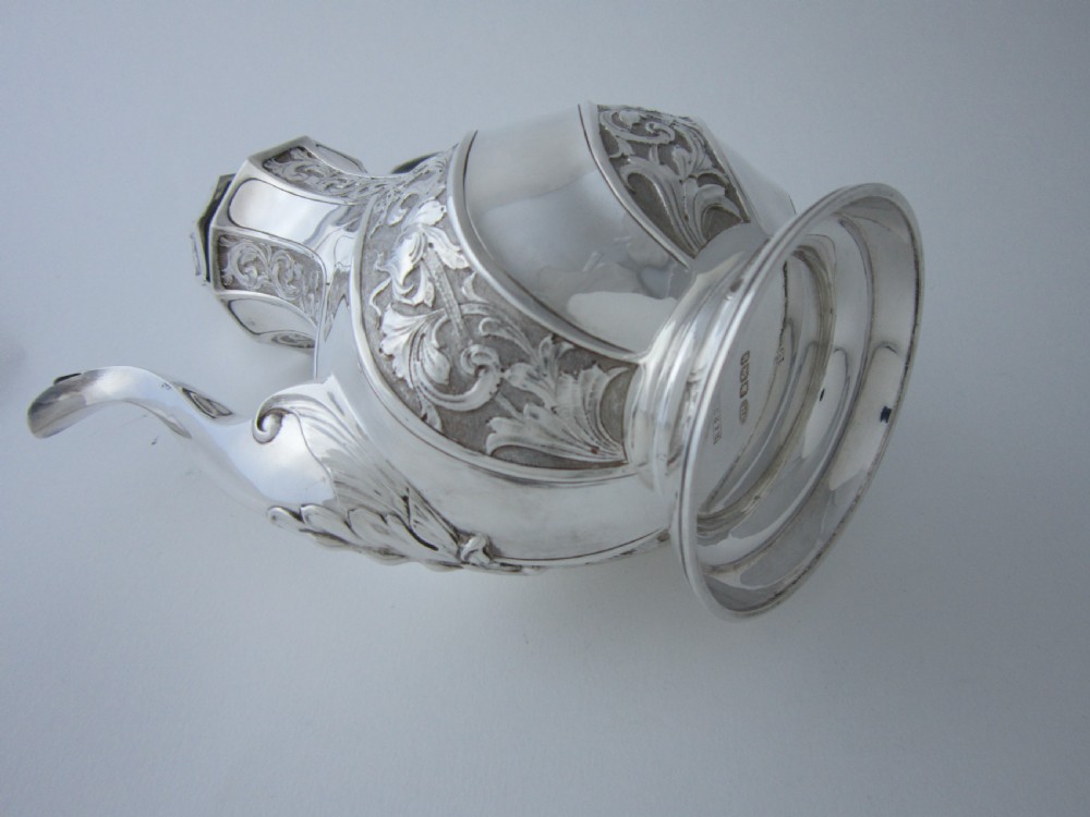 Antique Victorian Sterling Silver Coffee Pot - 1900 View X