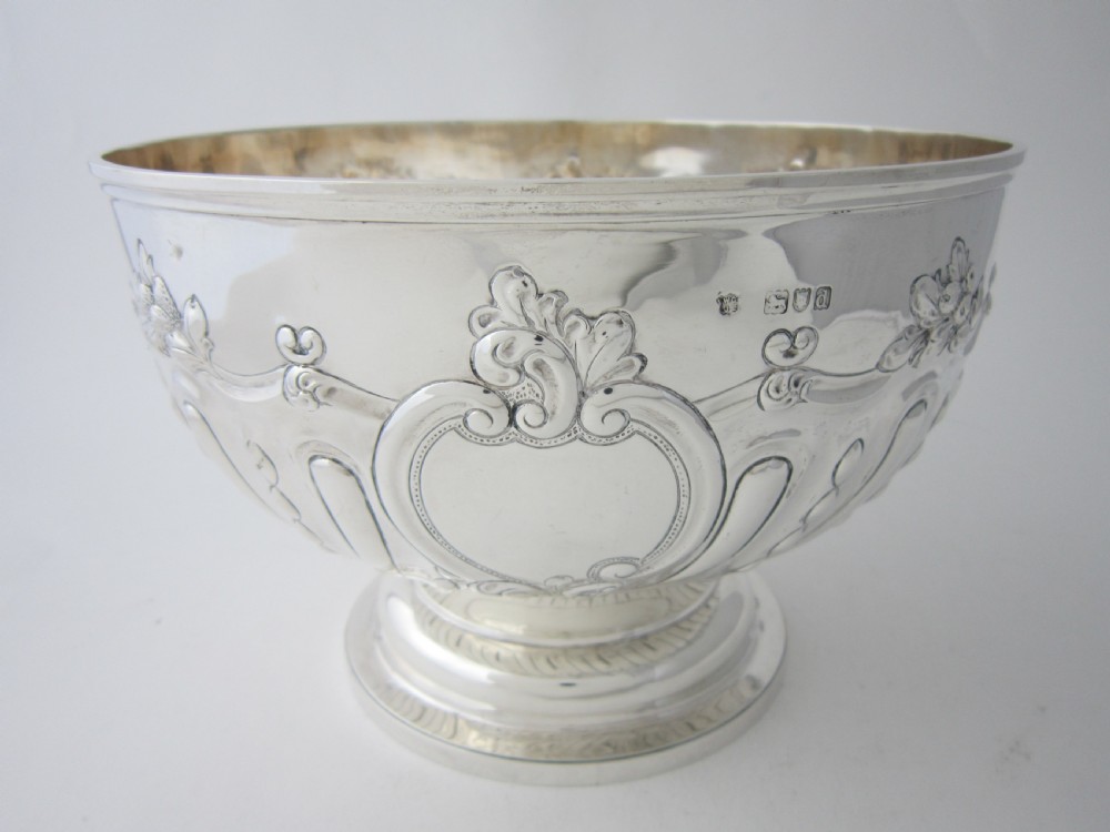 Antique Victorian Sterling Silver Bowl - 1899 View II
