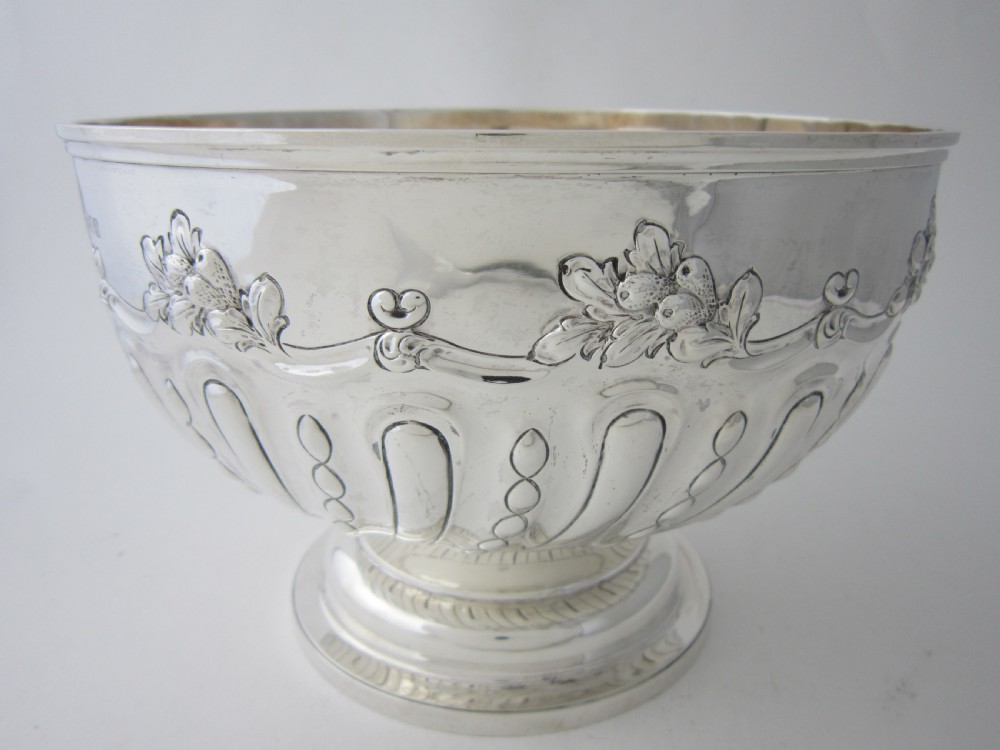 Antique Victorian Sterling Silver Bowl - 1899 View III