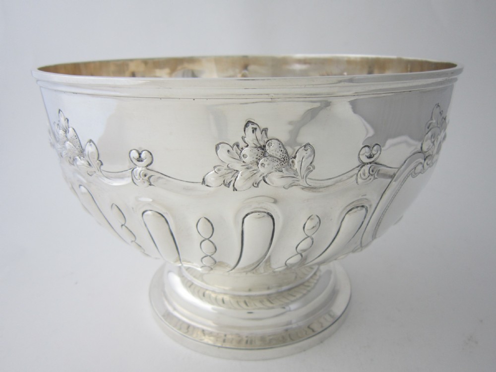 Antique Victorian Sterling Silver Bowl - 1899 View V
