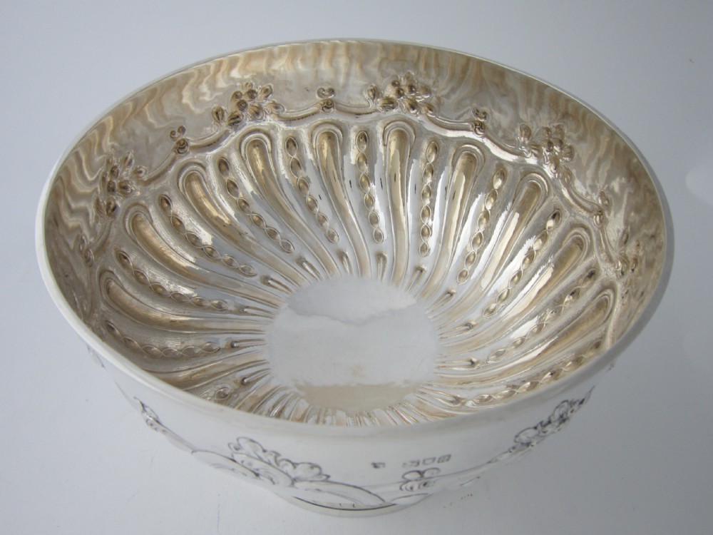 Antique Victorian Sterling Silver Bowl - 1899 View VI