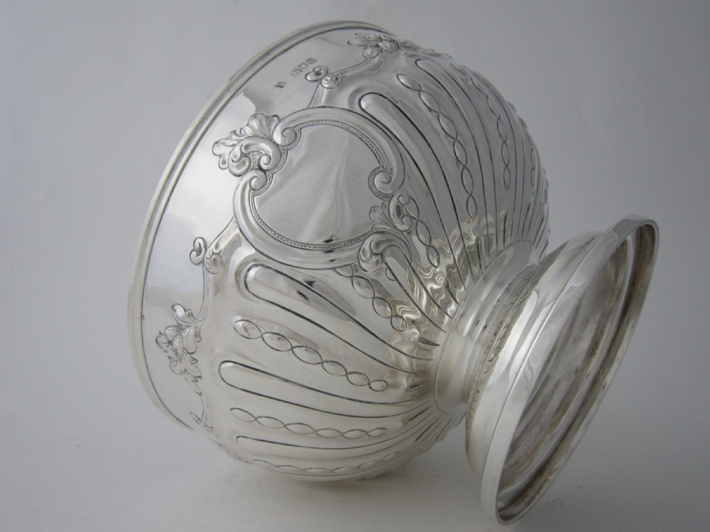 Antique Victorian Sterling Silver Bowl - 1899 View VII