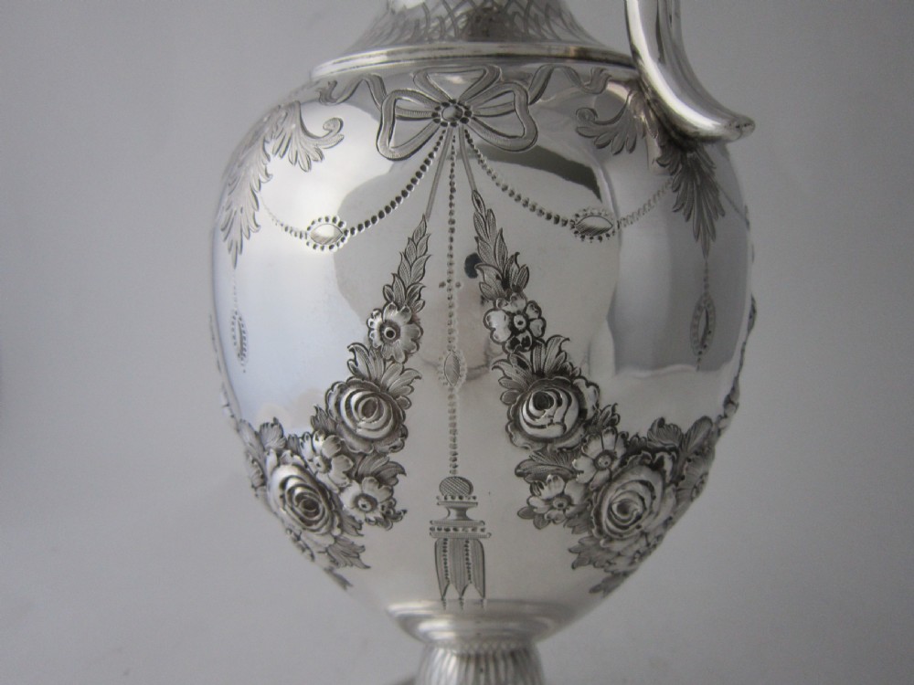 Antique Victorian Sterling Silver Wine Ewer - 1873 View VI