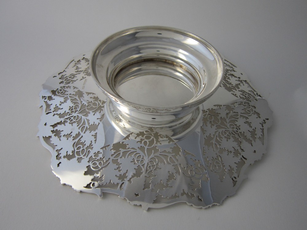 Antique George VI Sterling Silver Dish - 1948 View VI