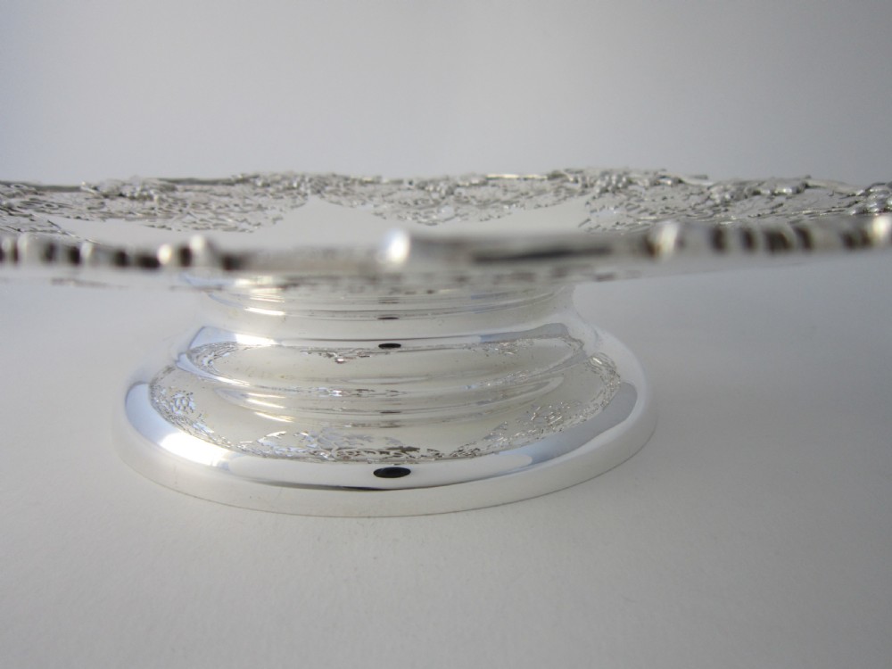Antique George VI Sterling Silver Dish - 1948 View VIII