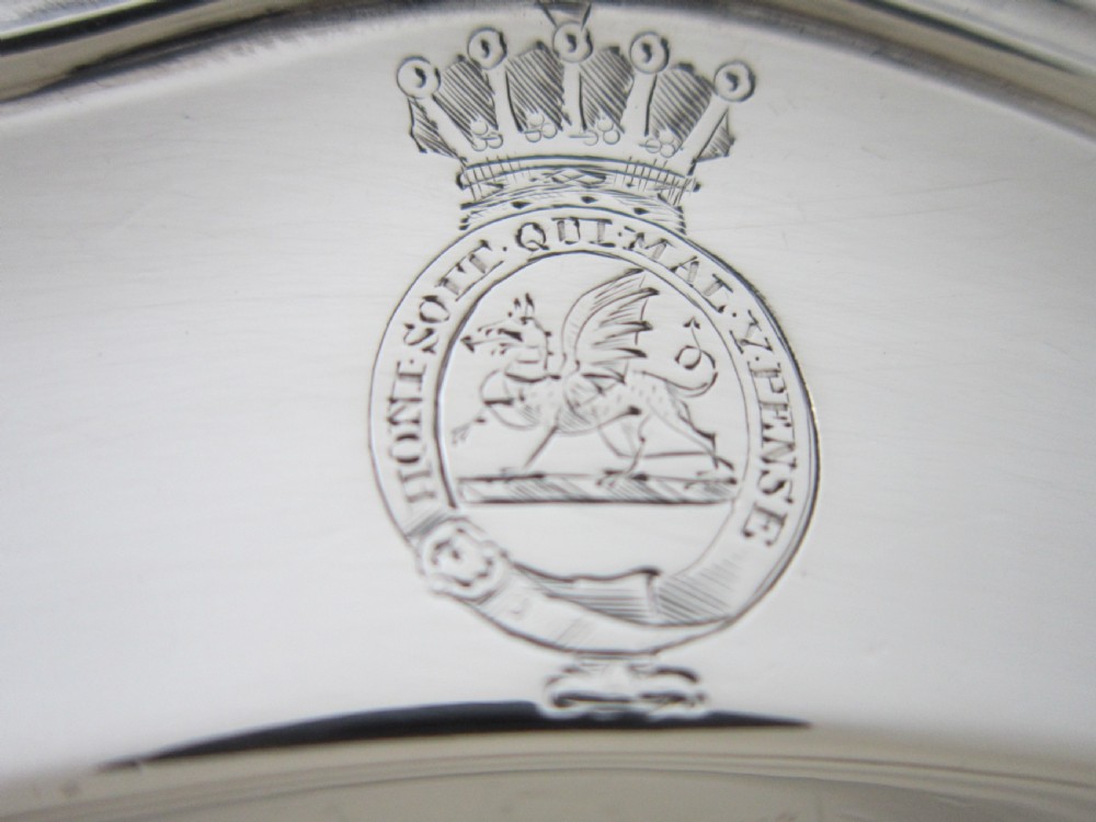 Paul Storr Antique George III Sterling Silver Plate - 1809 View V