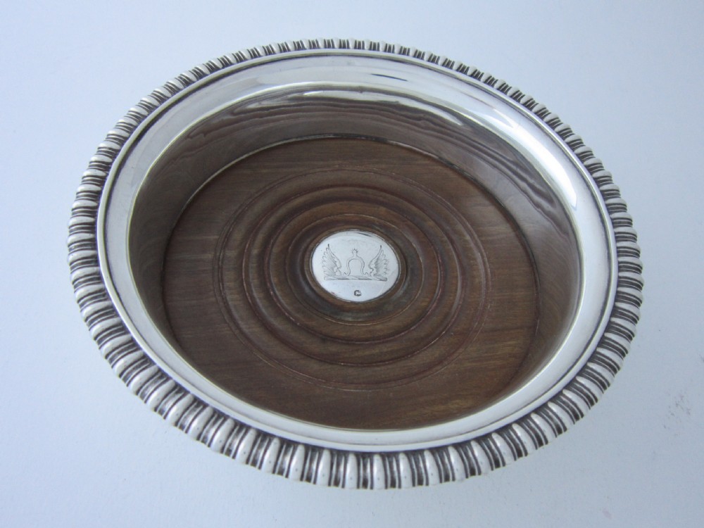 Antique George III Sterling Silver Wine Coaster - 1817 View II