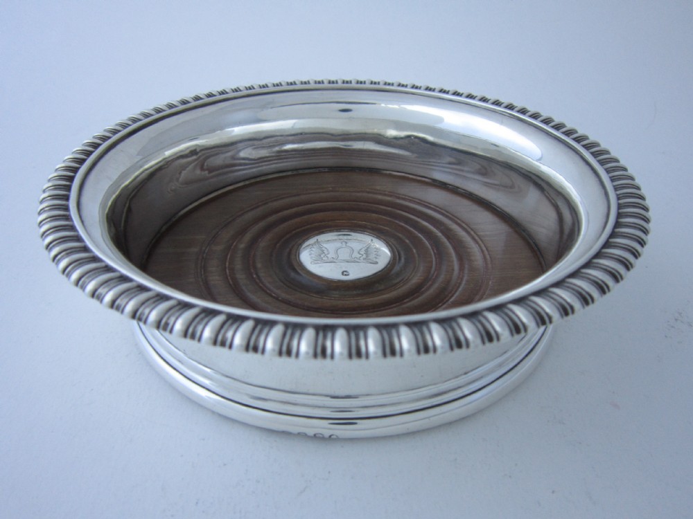 Antique George III Sterling Silver Wine Coaster - 1817