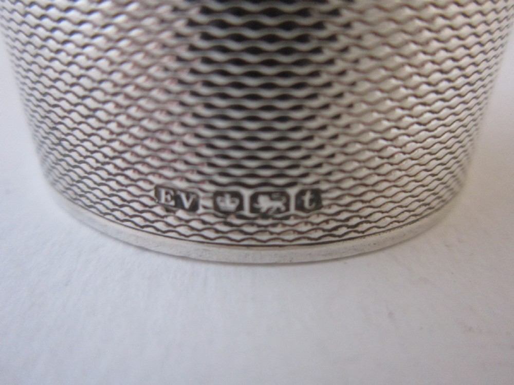 Antique George VI Sterling Silver Napkin Ring - 1936 View VI