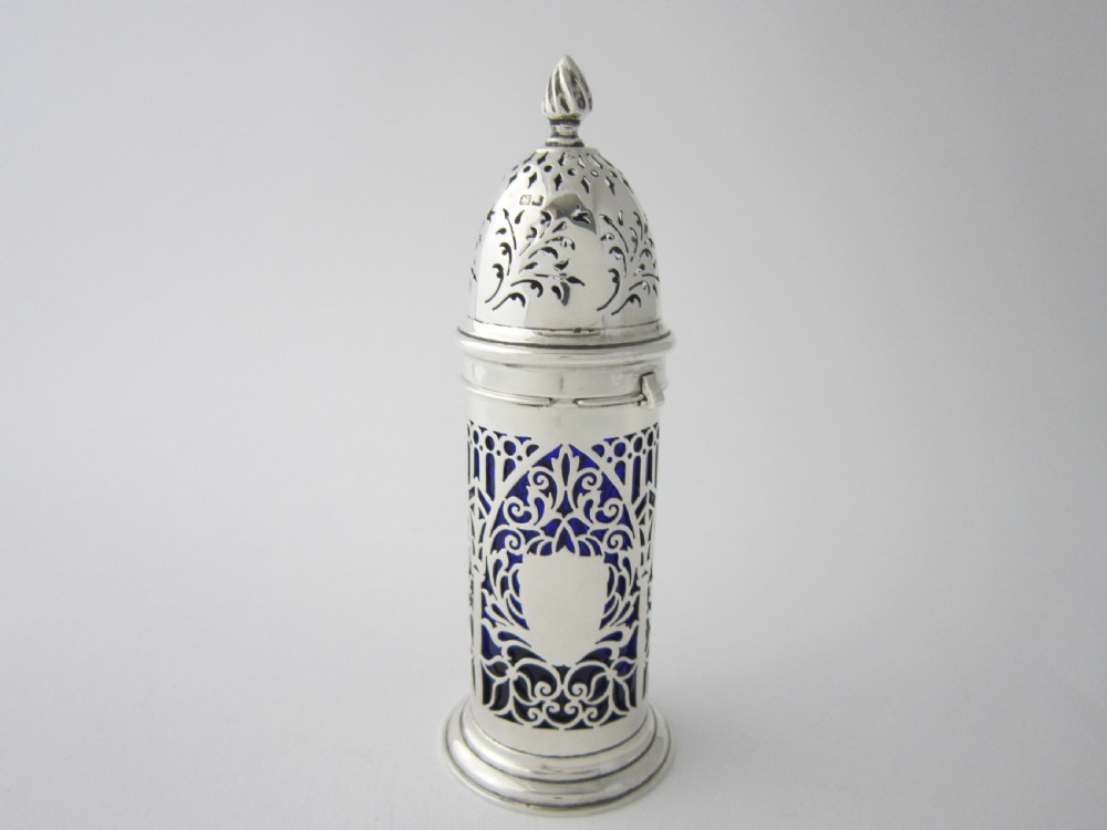 Chester Antique Edwardian Sterling Silver Sugar Caster - 1906