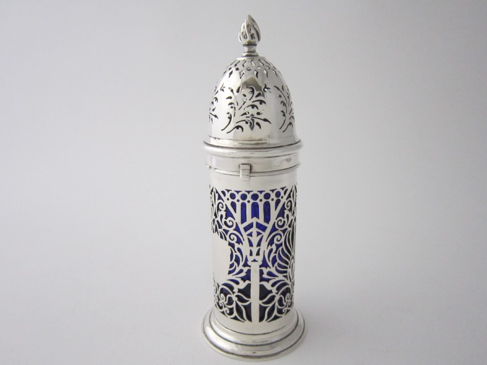 Chester Antique Edwardian Sterling Silver Sugar Caster - 1906 View II
