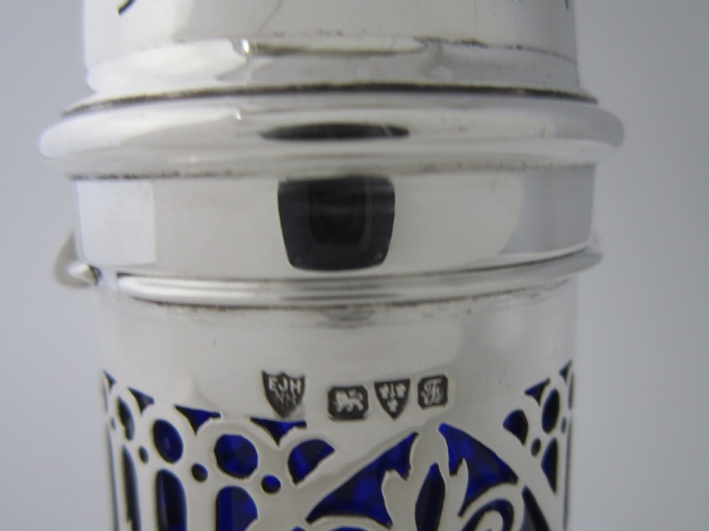 Chester Antique Edwardian Sterling Silver Sugar Caster - 1906 View VIII
