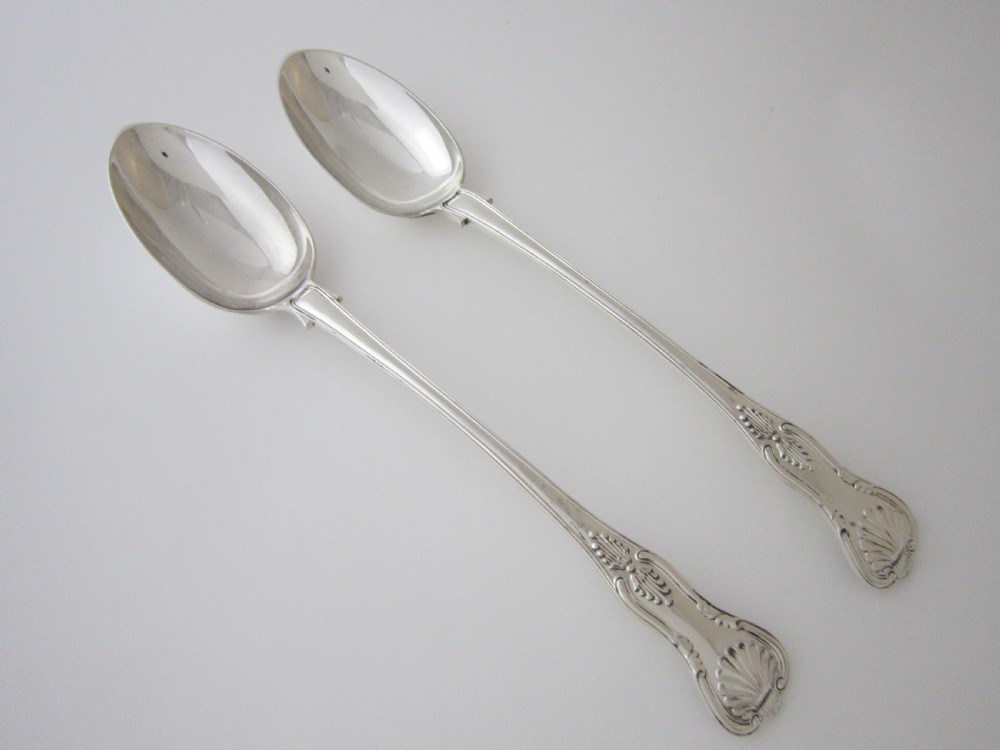 Antique Victorian Sterling Silver Canteen of Kings Pattern Cutlery View XVII