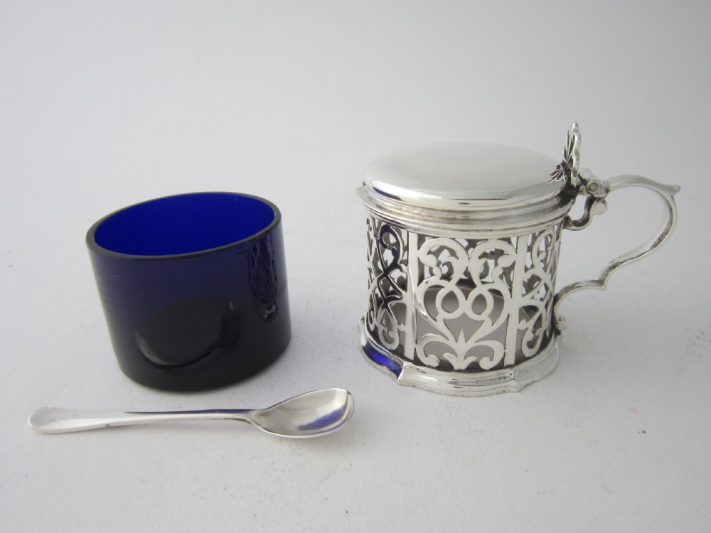 Antique Victorian Sterling Silver Mustard Pot - 1849 View VI