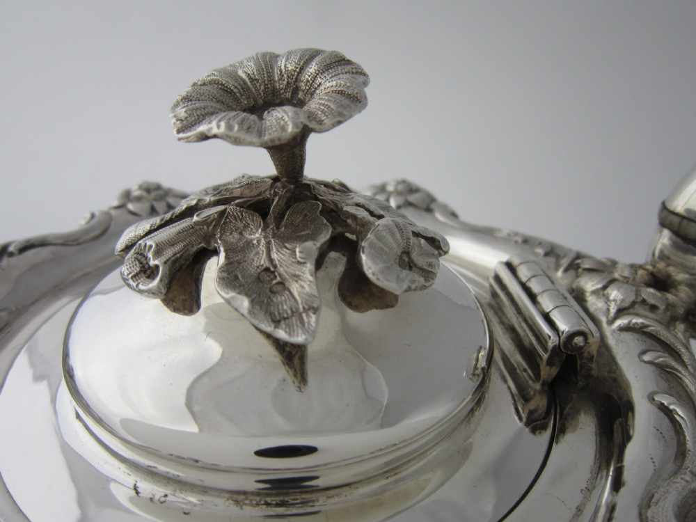 Antique William IV Sterling Silver Teapot - 1837 View IV