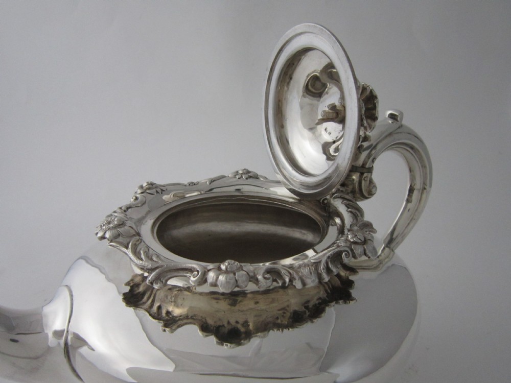 Antique William IV Sterling Silver Teapot - 1837 View VI