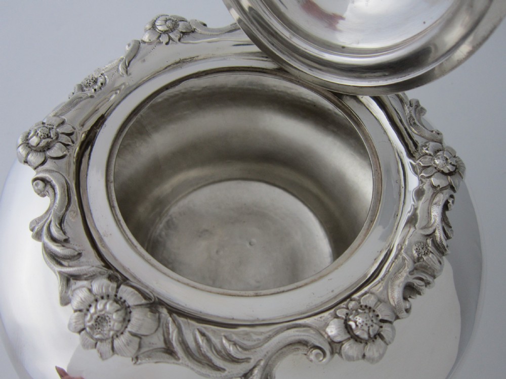 Antique William IV Sterling Silver Teapot - 1837 View VIII