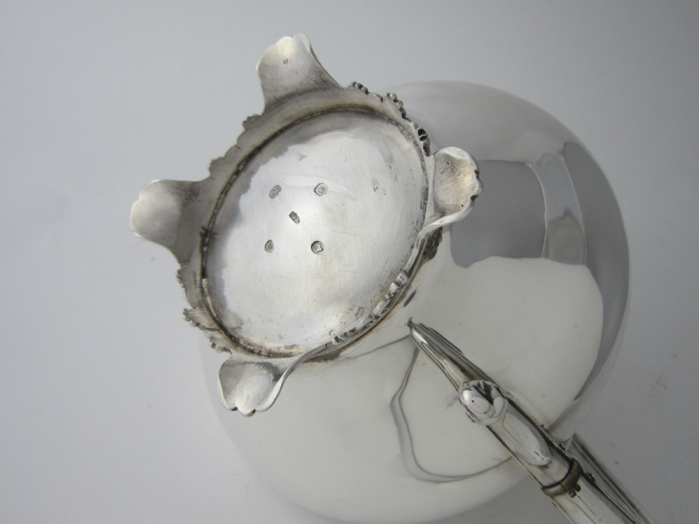 Antique William IV Sterling Silver Teapot - 1837 View X