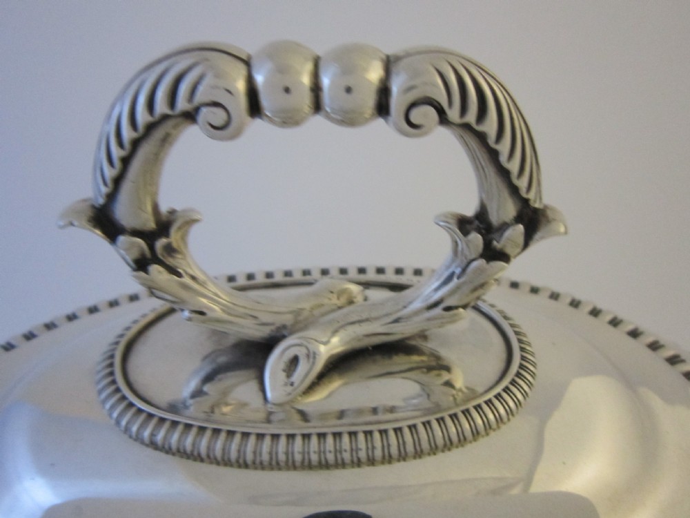 Antique Victorian Sterling Silver Soup Tureen - 1843 View VIII